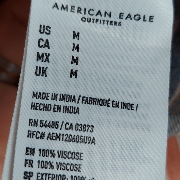 NWOT AE Wide Leg Pants Striped Size Medium - Picture 11 of 13